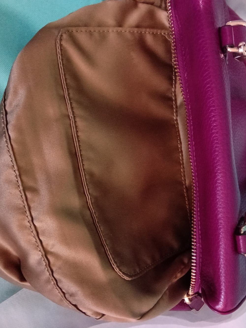 Coach Madison Mini Leather Top-Handle Satchel in Deep Berry - Picture 6 of 8